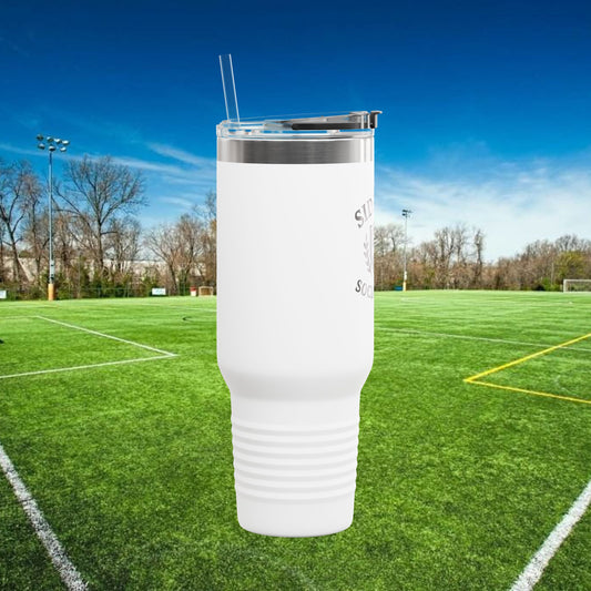 Sideline Social Club 40 oz Tumbler w/Black Logo