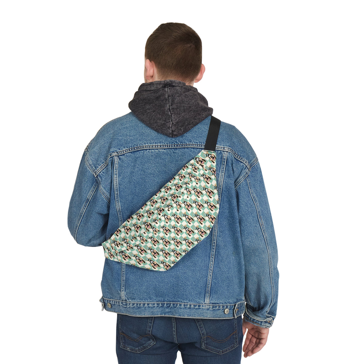 Goofy Themed Checkered Fanny Pack