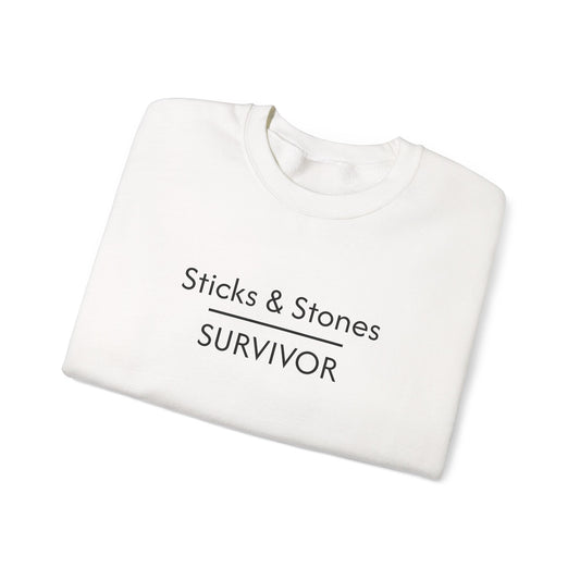 Sticks & Stones Survivor Crew Neck Sweatshirt