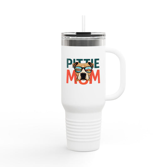 Pittie (Pitbull) Mom - 40oz Travel Mug