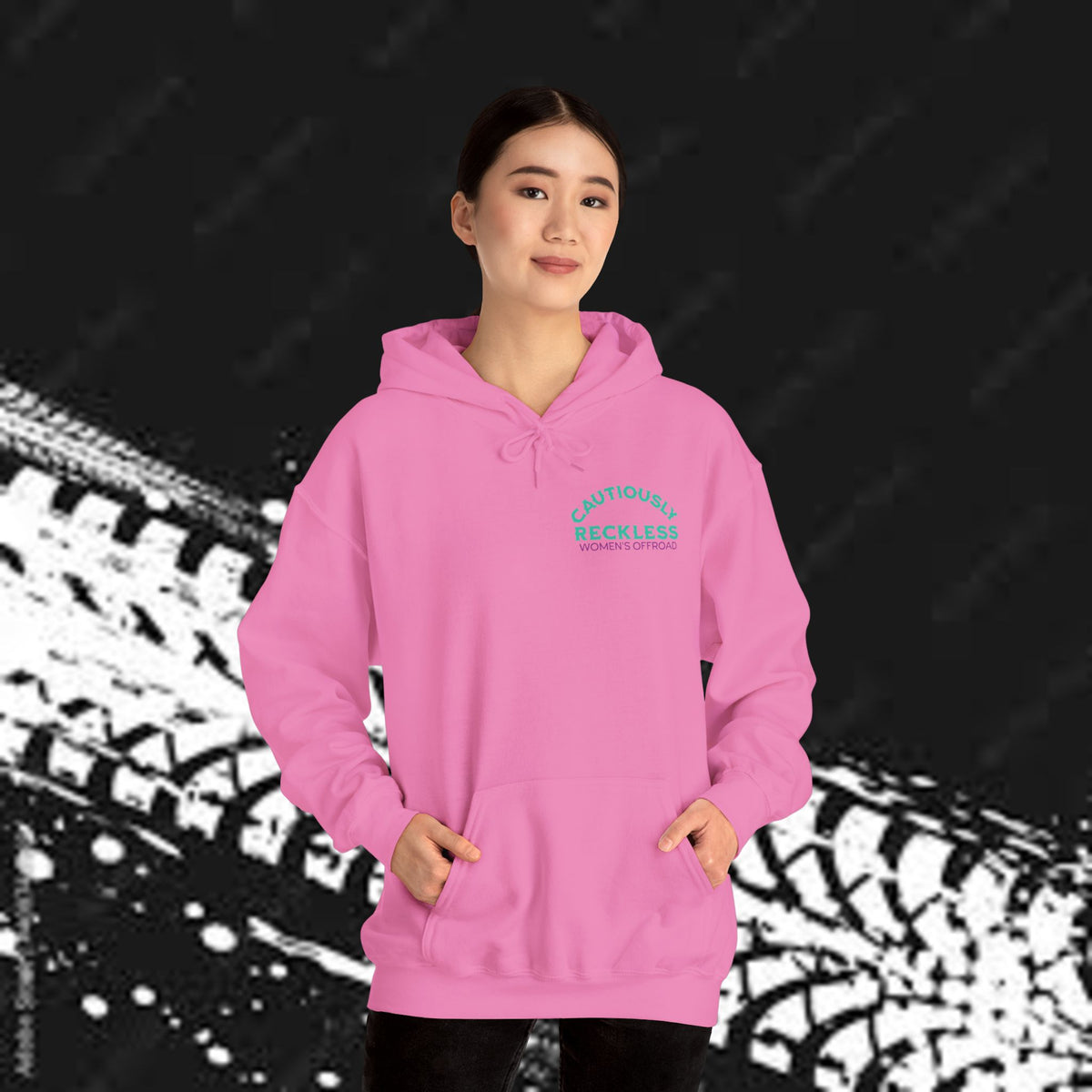 Life Is Better on the Trails - Cautiously Reckless Women's Offroad Hoodie