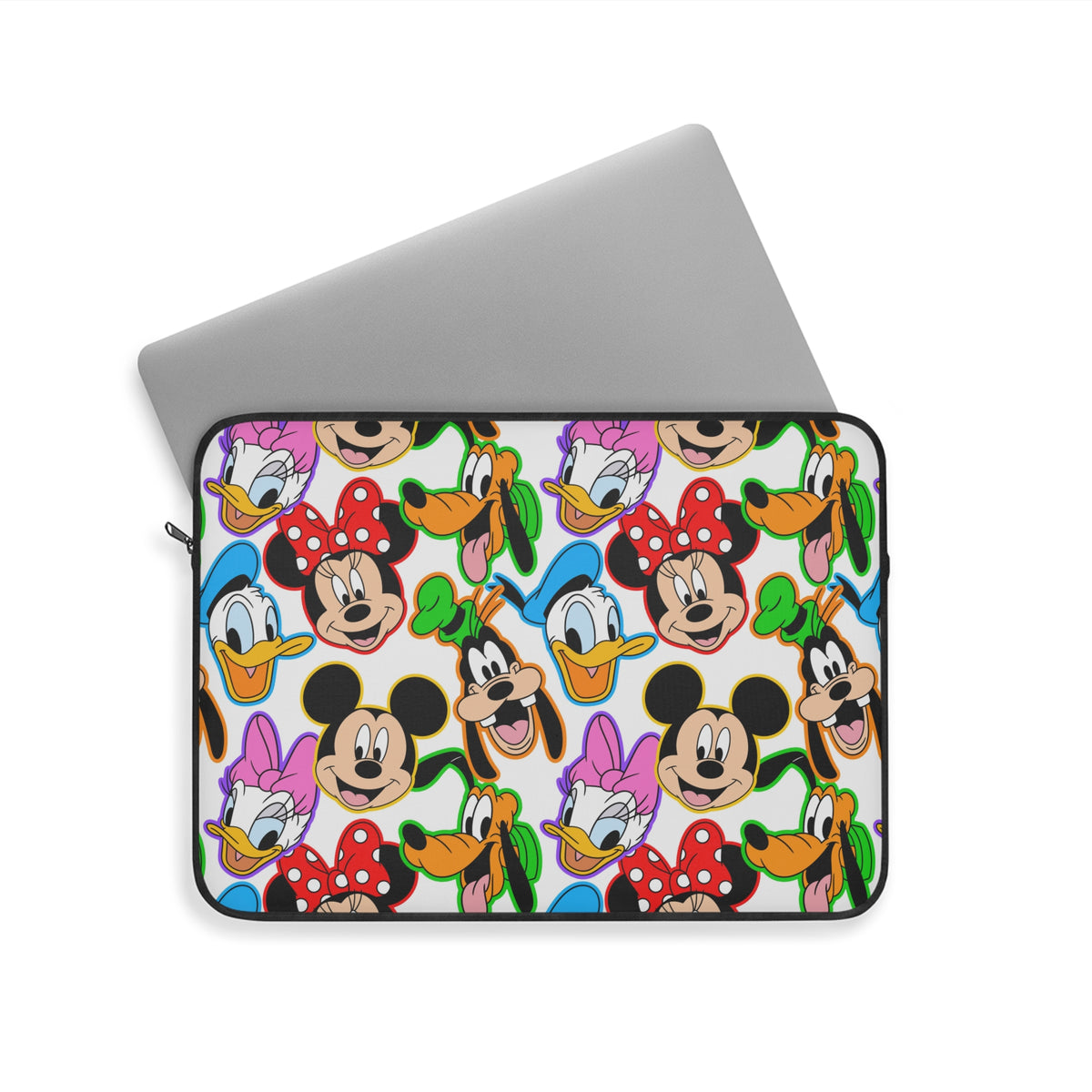 Classic Disney Faces Laptop Sleeve - Bright Color Pattern