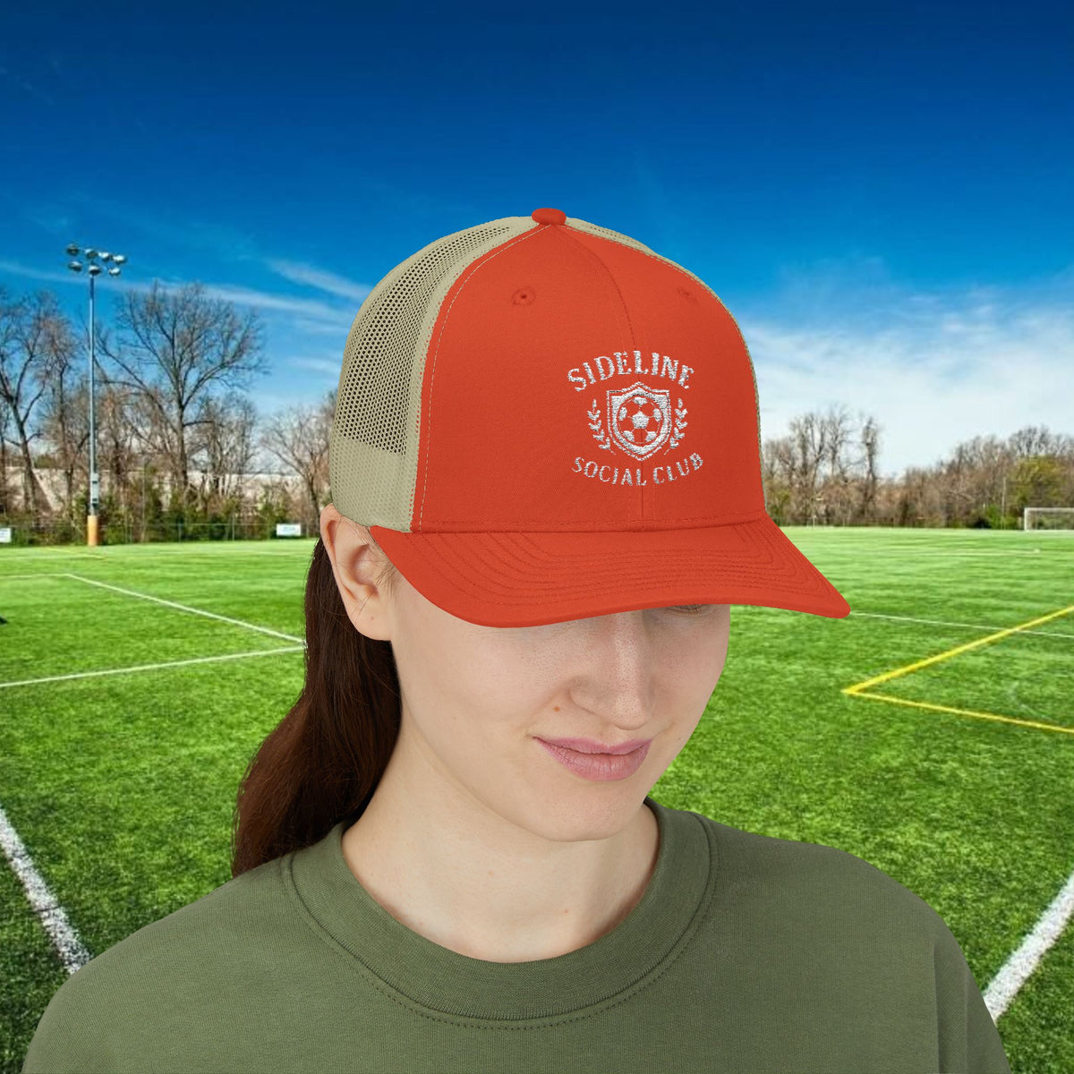 Sideline Social Club Trucker Hat – For the Fans Who Never Miss a Match