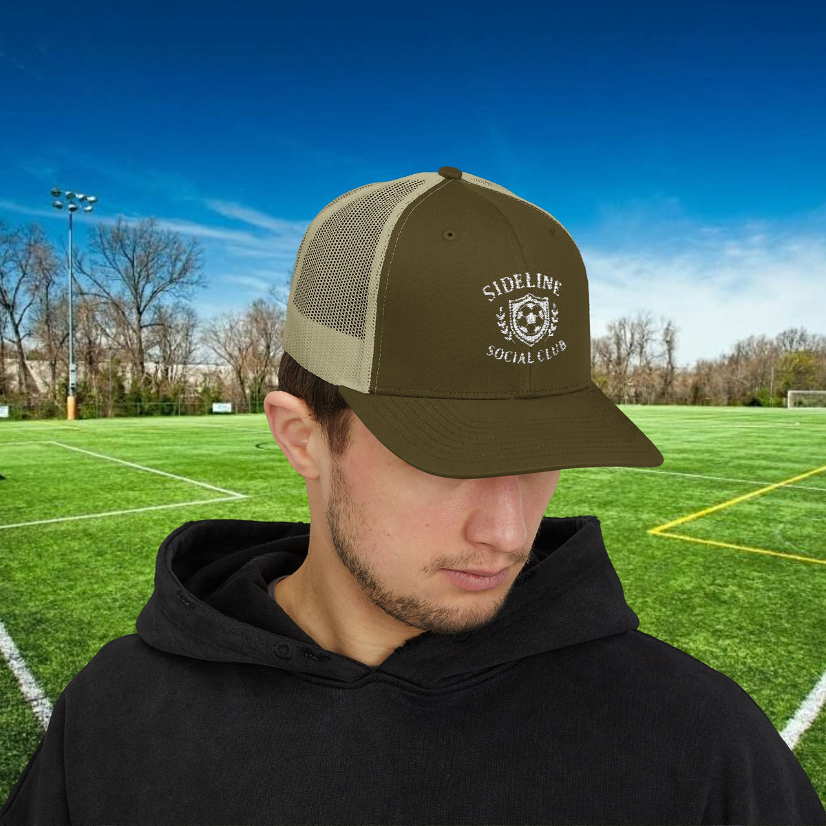 Sideline Social Club Trucker Hat – For the Fans Who Never Miss a Match