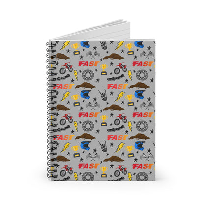 Moto Madness Spiral Notebook – Built for Speed & Dirt