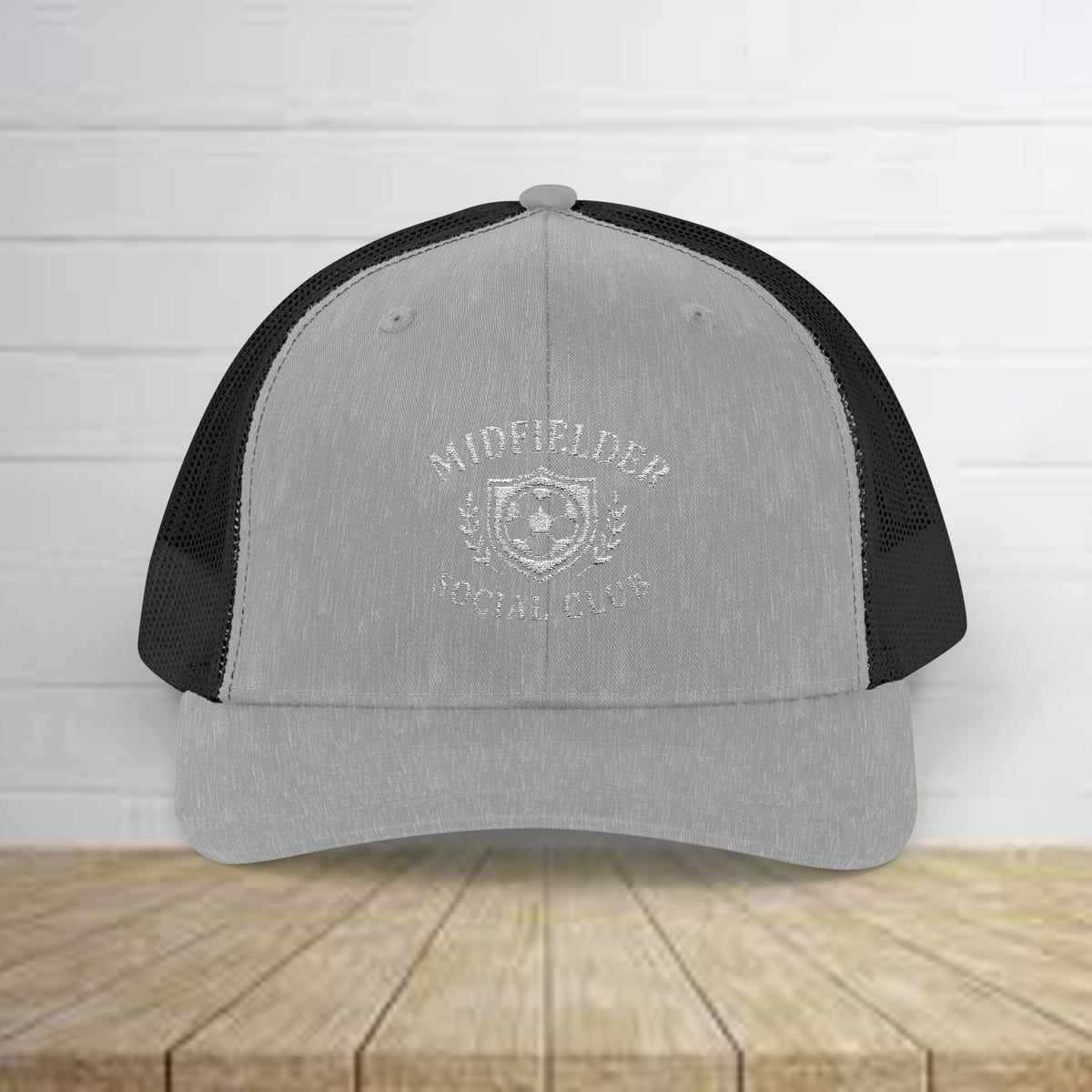 Midfielder Social Club w/White Logo - Snapback Trucker Cap