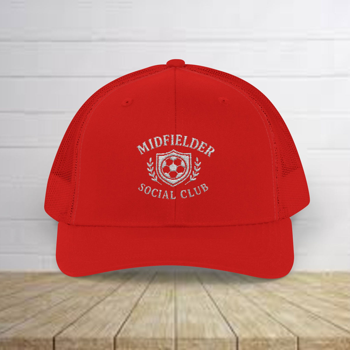 Midfielder Social Club w/White Logo - Snapback Trucker Cap