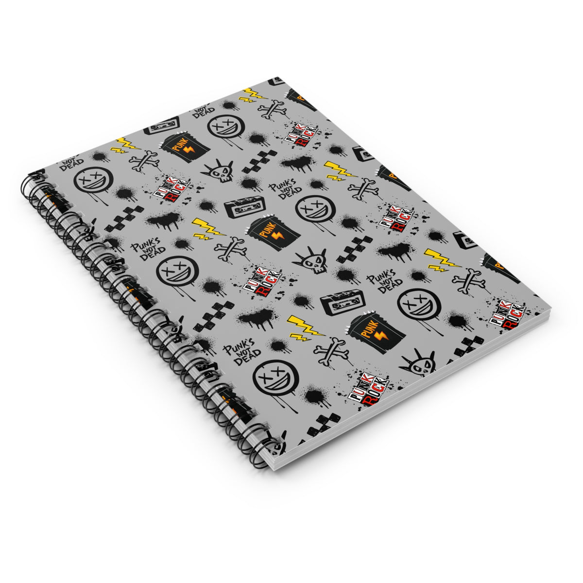 Punk Rock Spiral Notebook – Grunge, Grit & Rebellion