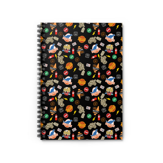 Route 66 Pixar Cars Inspired Spiral Notebook