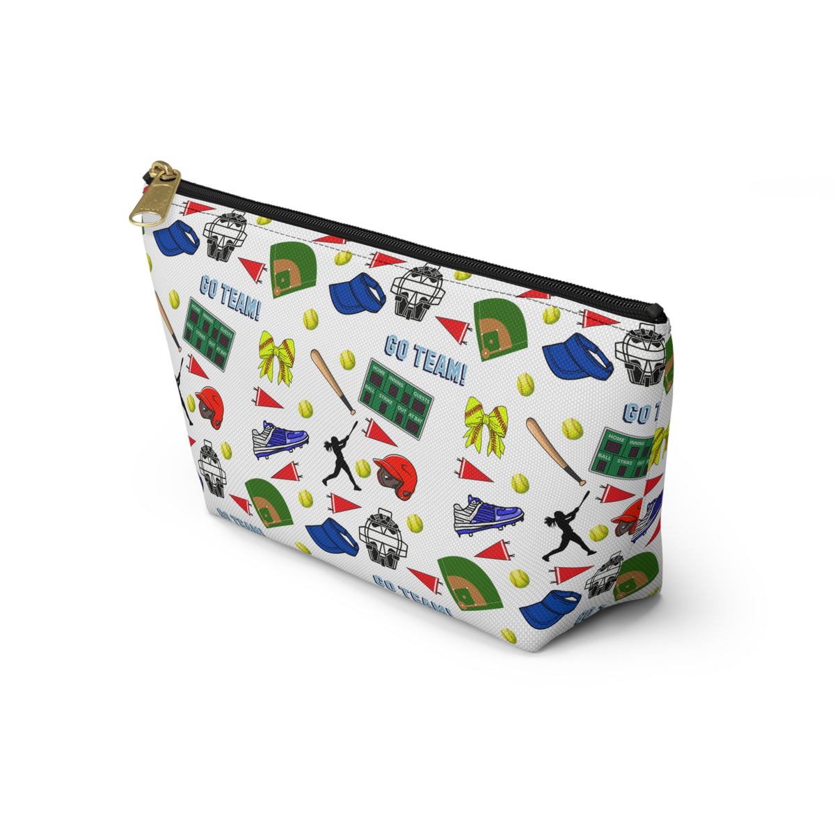 Softball Inspired Accessory Pouch