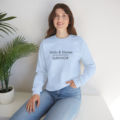 Sticks & Stones Survivor Crew Neck Sweatshirt