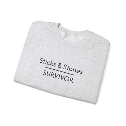 Sticks & Stones Survivor Crew Neck Sweatshirt