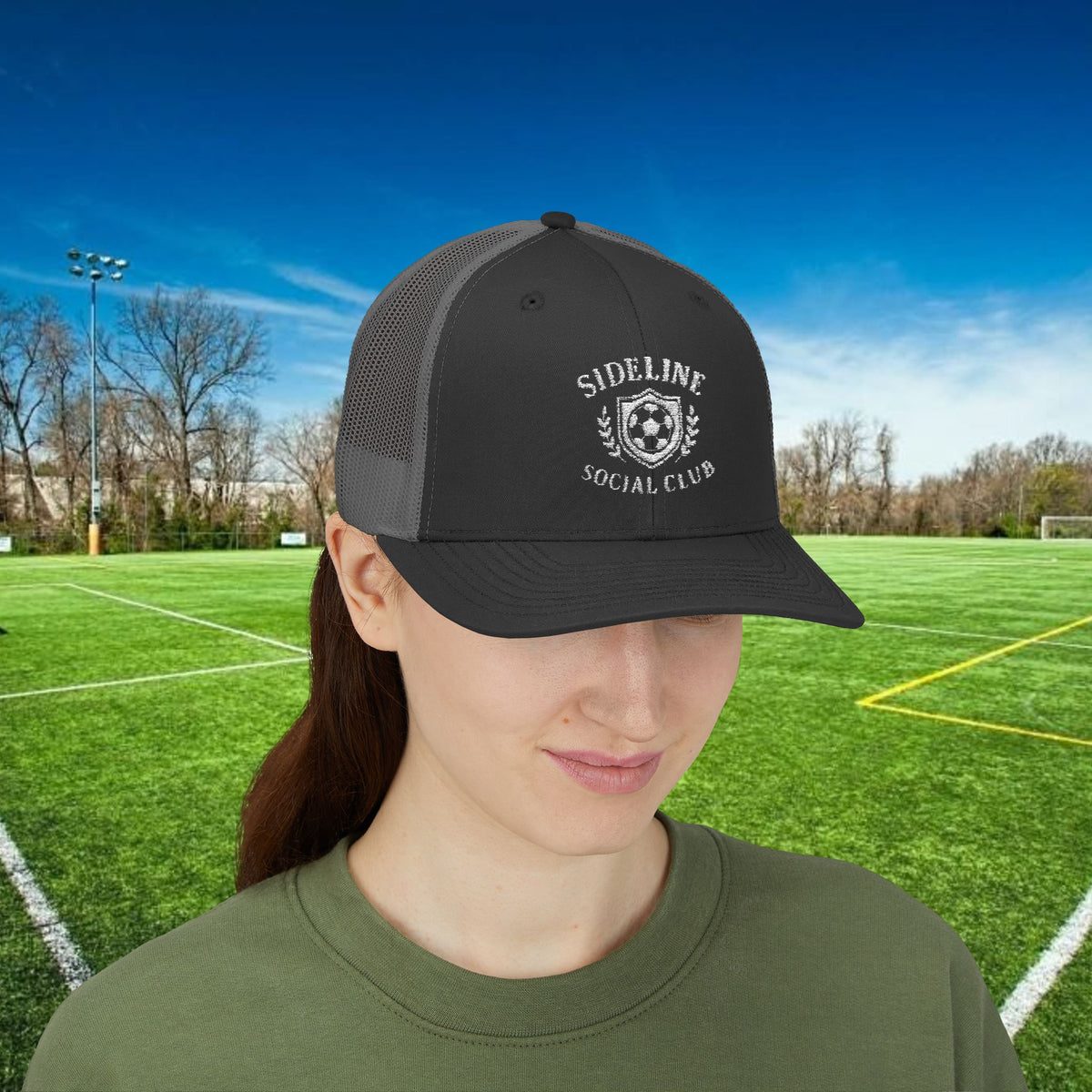 Sideline Social Club Trucker Hat – For the Fans Who Never Miss a Match