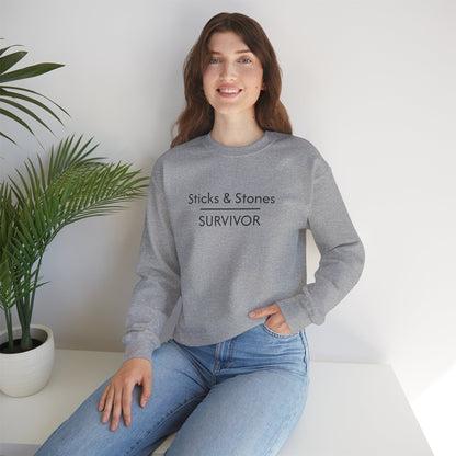 Sticks & Stones Survivor Crew Neck Sweatshirt