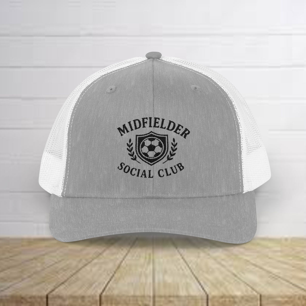 Midfielder Social Club w/Black Logo - Snapback Trucker Cap