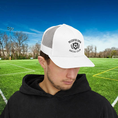 Midfielder Social Club w/Black Logo - Snapback Trucker Cap
