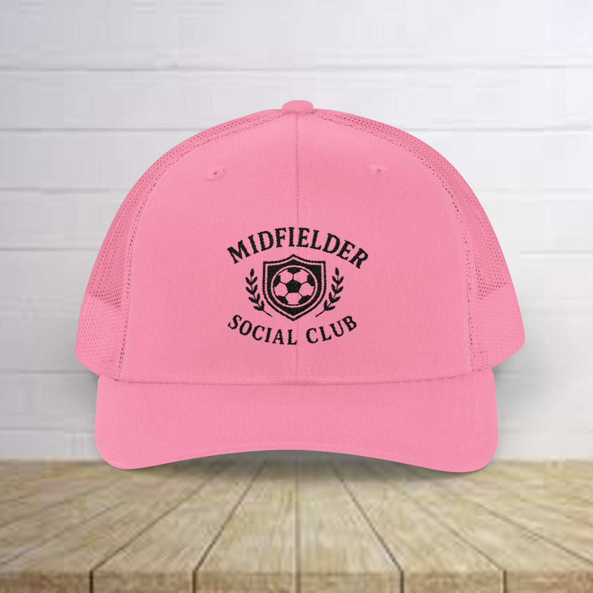 Midfielder Social Club w/Black Logo - Snapback Trucker Cap