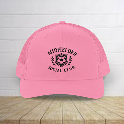 Midfielder Social Club w/Black Logo - Snapback Trucker Cap