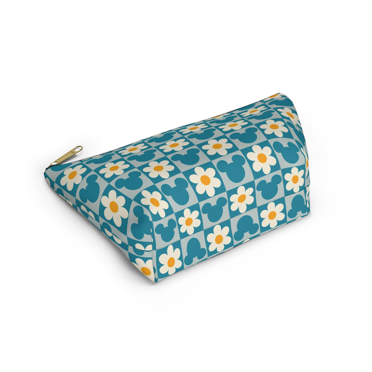 Retro Mickey & Daisy Checkered Accessory Pouch
