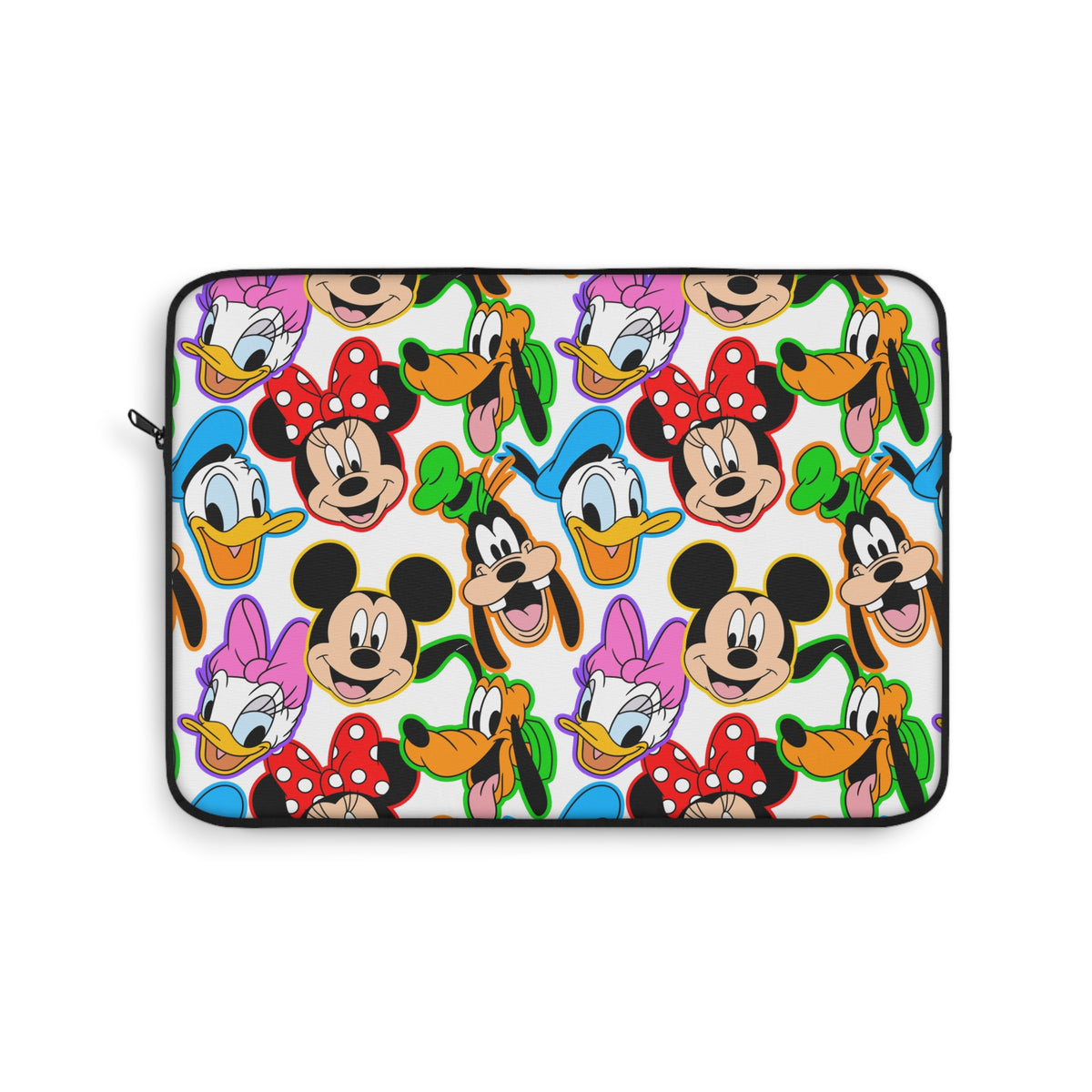 Classic Disney Faces Laptop Sleeve - Bright Color Pattern