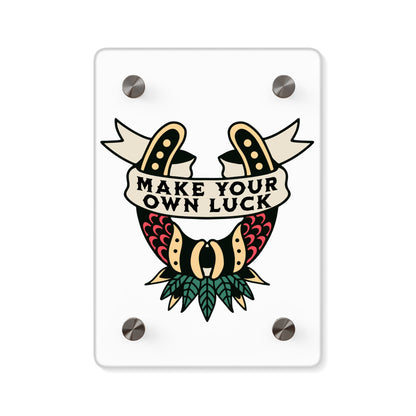 Traditional Style Tattoo Wall Art - Make Your Own Luck