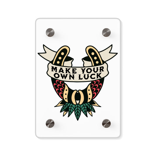 Traditional Style Tattoo Wall Art - Make Your Own Luck