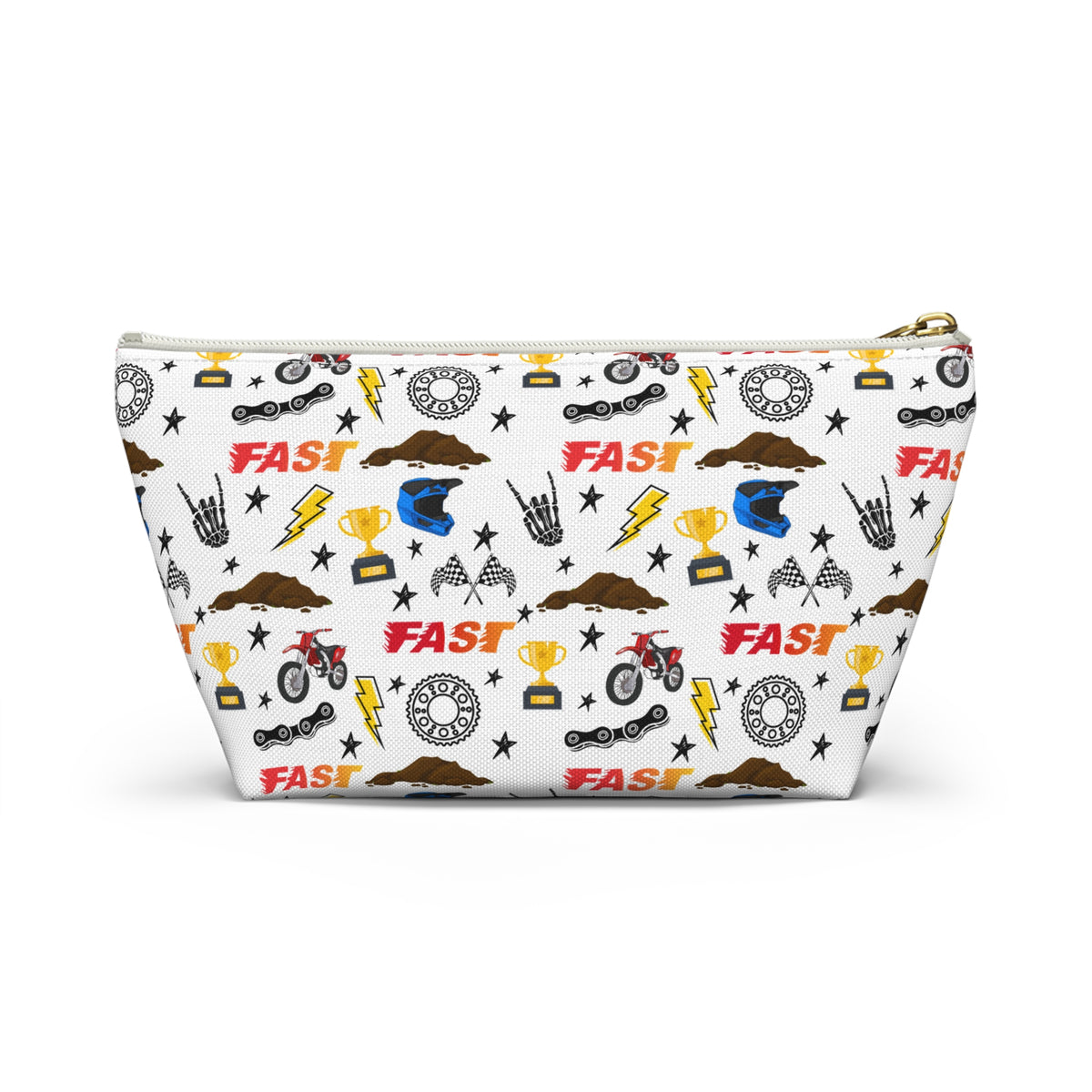 Motocross Themed Accessory Pouch