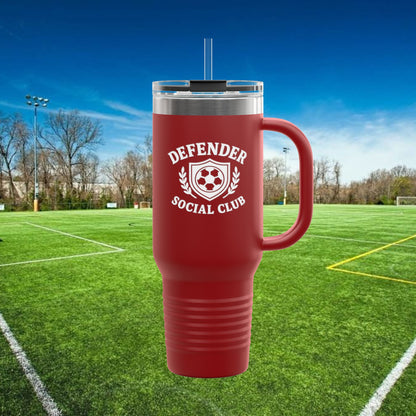 Defender Social Club 40 oz Tumbler w/White Logo
