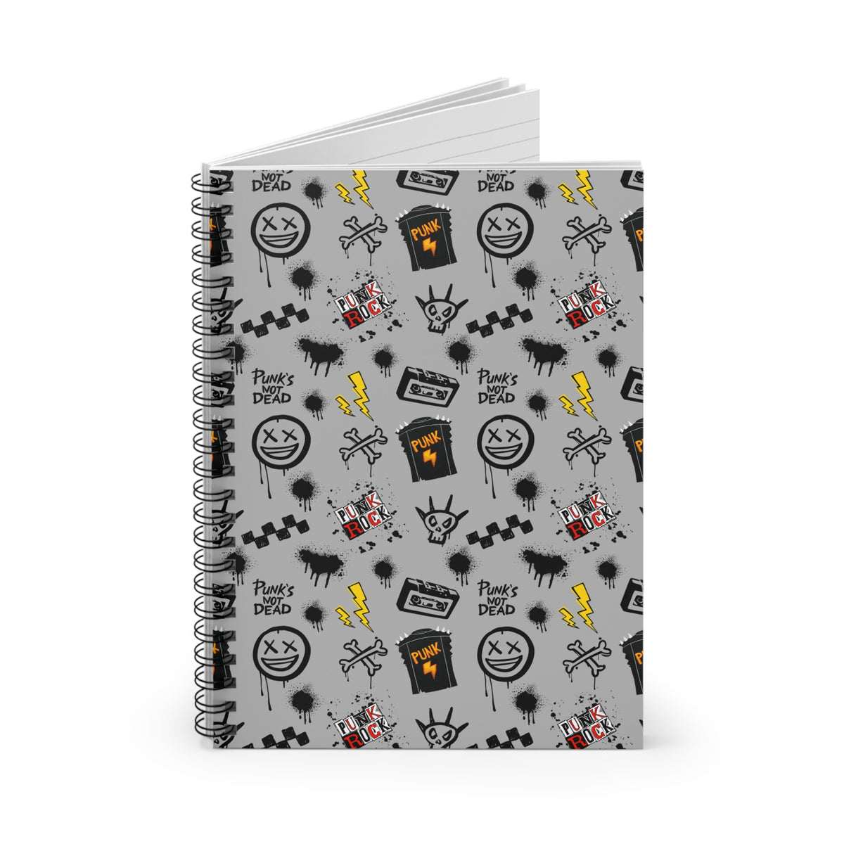Punk Rock Spiral Notebook – Grunge, Grit & Rebellion