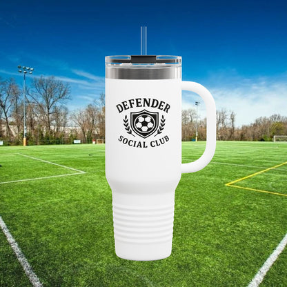 Defender Social Club 40 oz Tumbler w/Black Logo