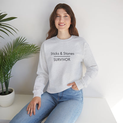 Sticks & Stones Survivor Crew Neck Sweatshirt