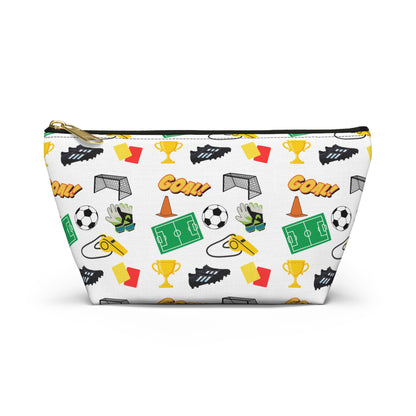Soccer-Themed Accessory Pouch, Fun Pouch for Sports Lovers, Ideal for Organizing, Gifts for Coaches, Back to School Supplies