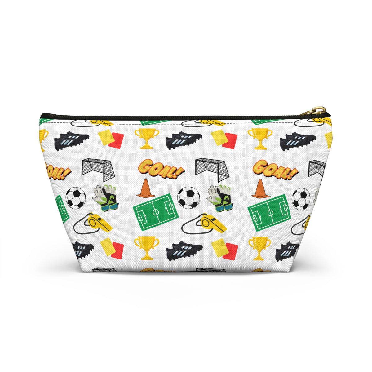 Soccer-Themed Accessory Pouch, Fun Pouch for Sports Lovers, Ideal for Organizing, Gifts for Coaches, Back to School Supplies