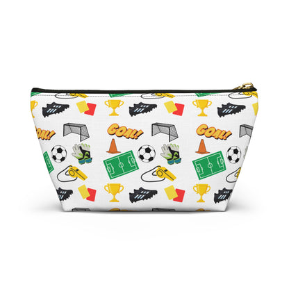 Soccer-Themed Accessory Pouch, Fun Pouch for Sports Lovers, Ideal for Organizing, Gifts for Coaches, Back to School Supplies