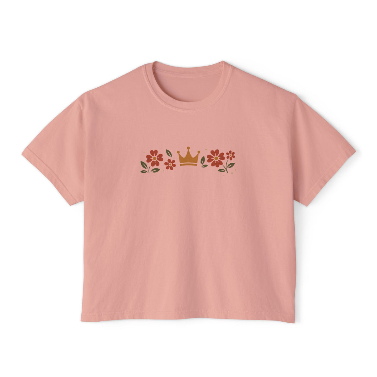 Sidequest Queen Floral - Women's Boxy Tee
