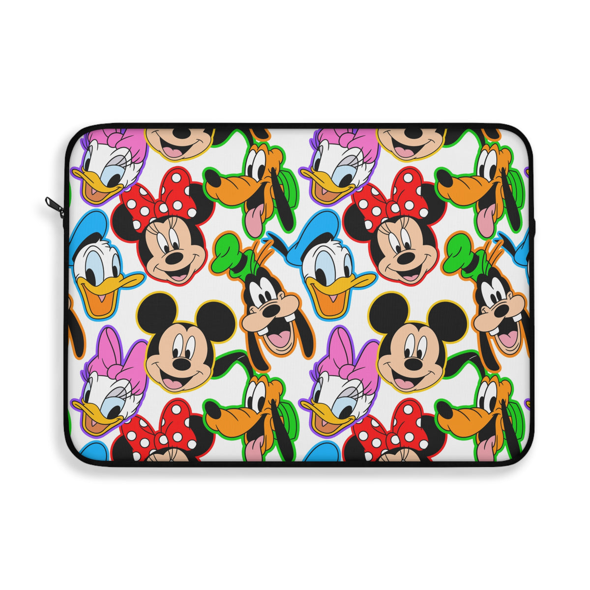 Classic Disney Faces Laptop Sleeve - Bright Color Pattern