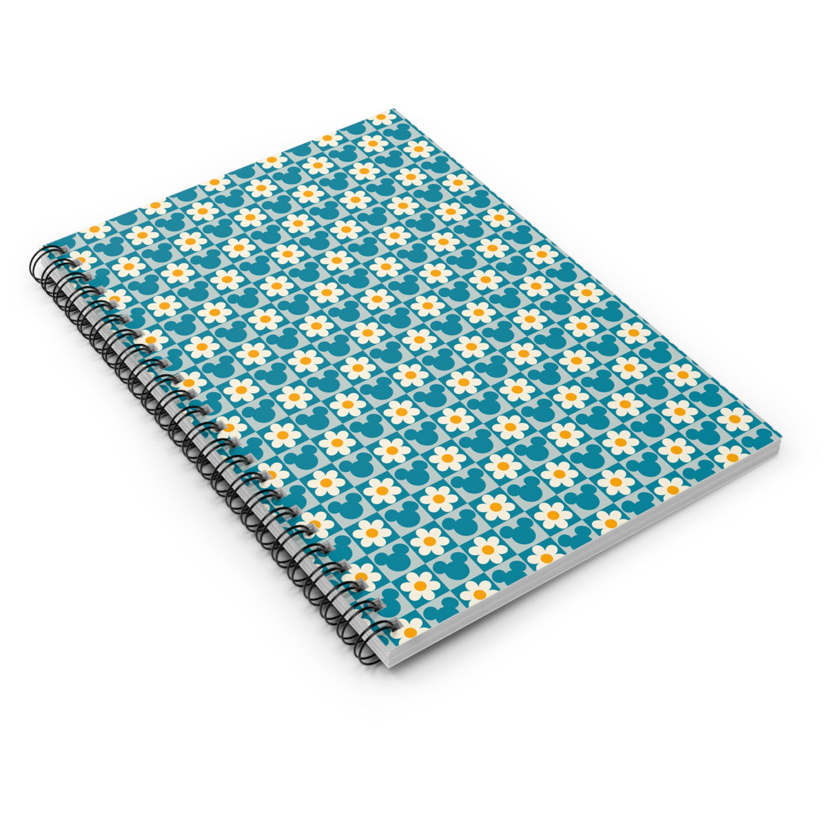 Floral Mickey Spiral Notebook