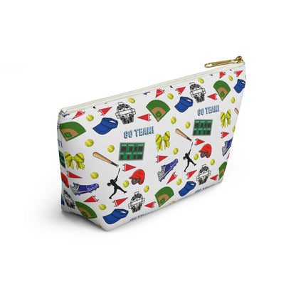 Softball Inspired Accessory Pouch