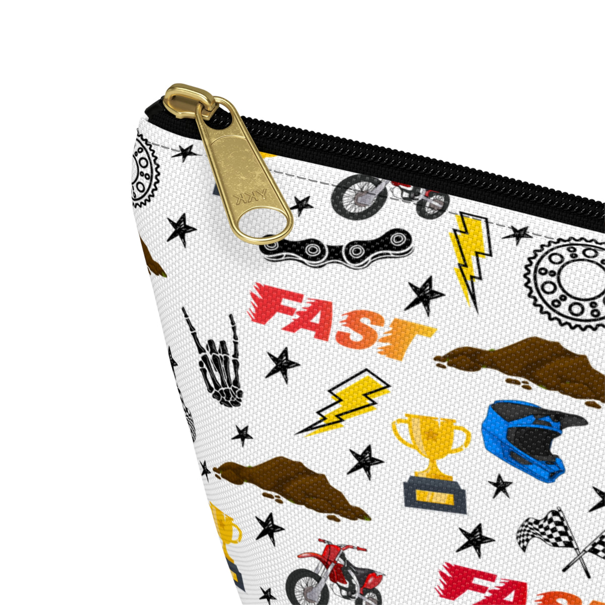 Motocross Themed Accessory Pouch