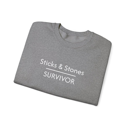 Sticks & Stones Survivor Crew Neck Sweatshirt