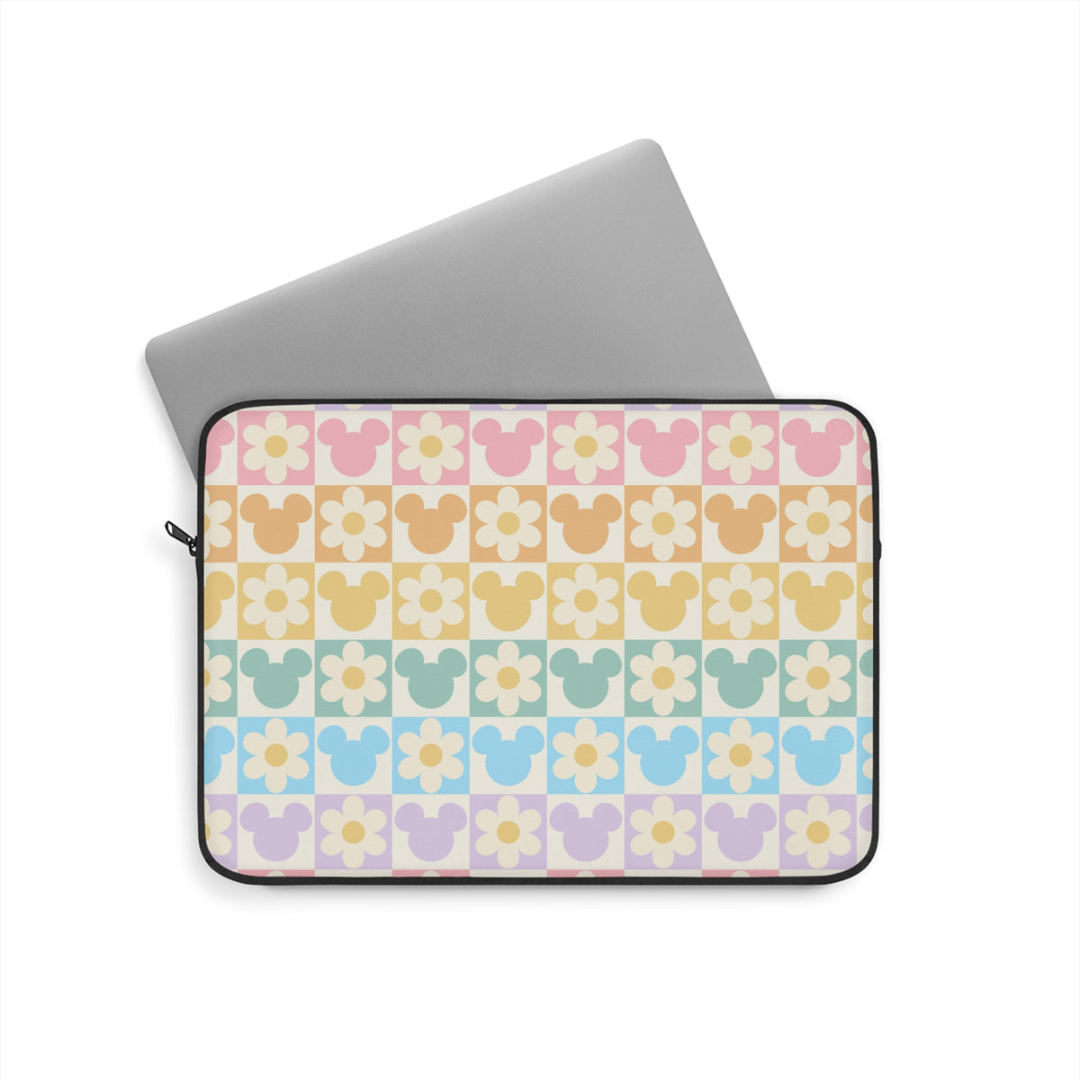 Retro Mouse & Daisy Laptop Sleeve