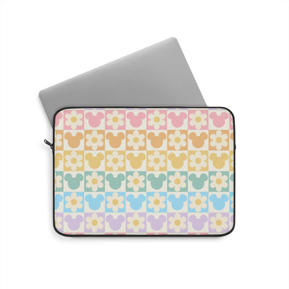 Retro Mouse & Daisy Laptop Sleeve