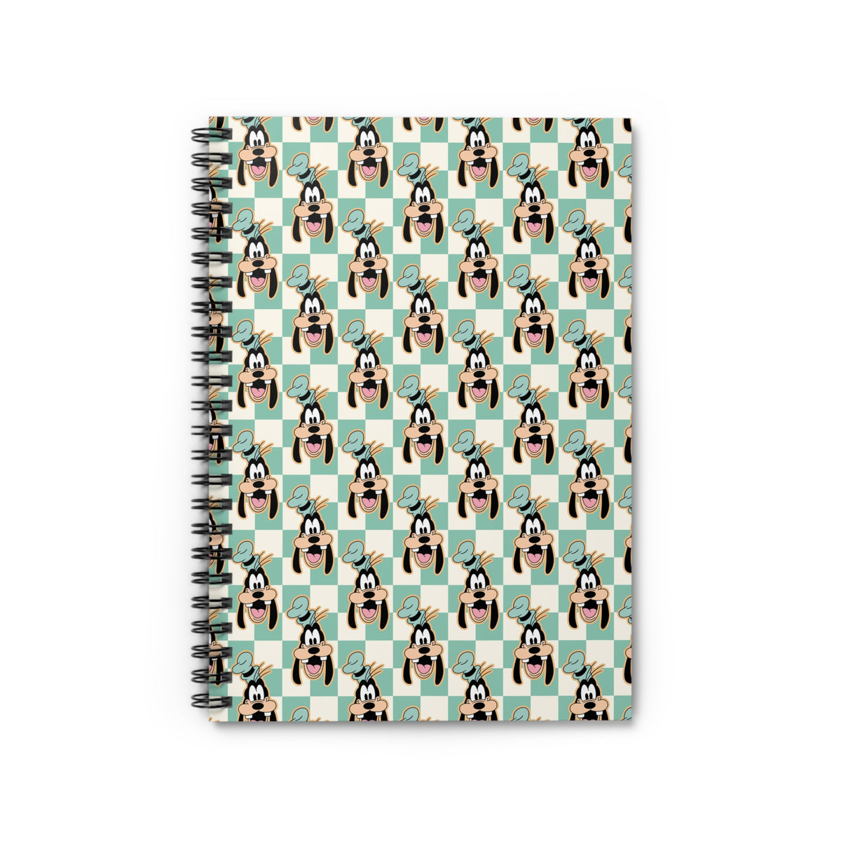 Goofy Checkered Spiral Notebook