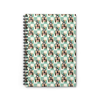 Goofy Checkered Spiral Notebook