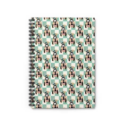 Goofy Checkered Spiral Notebook