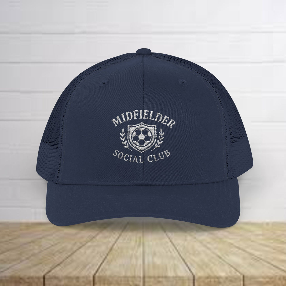Midfielder Social Club w/White Logo - Snapback Trucker Cap