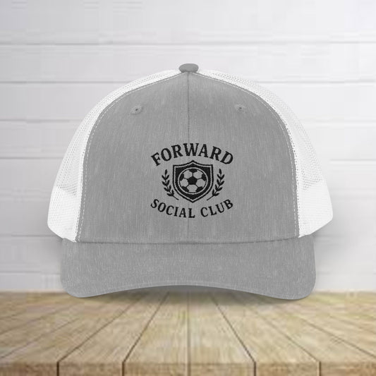 Forward Social Club in Black - Snapback Trucker Cap