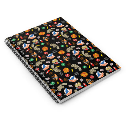 Route 66 Pixar Cars Inspired Spiral Notebook