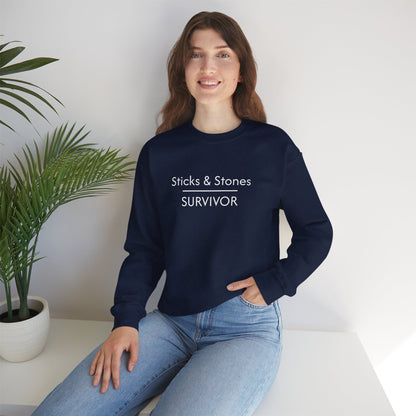 Sticks & Stones Survivor Crew Neck Sweatshirt