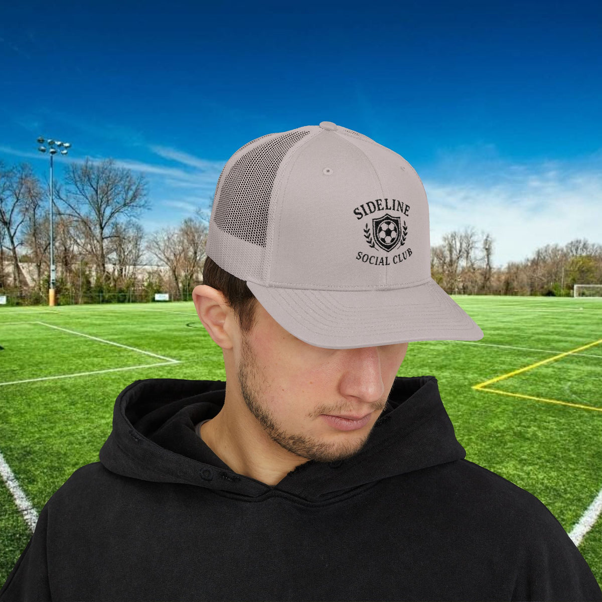 Sideline Social Club Trucker Hat – For the Fans Who Never Miss a Match